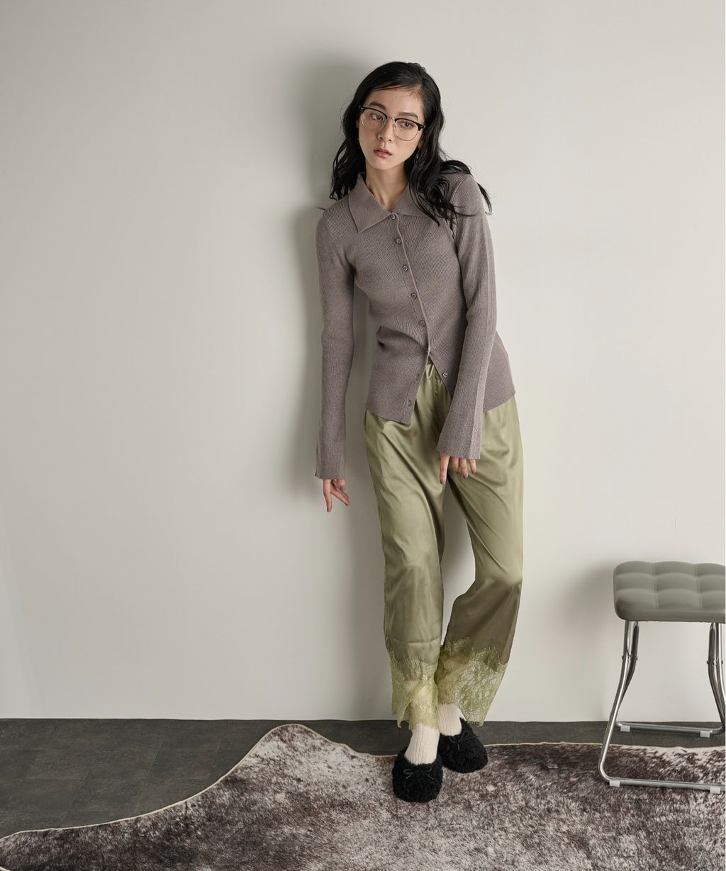 THE YOn 修身羅紋針織POLO開襟衫_22