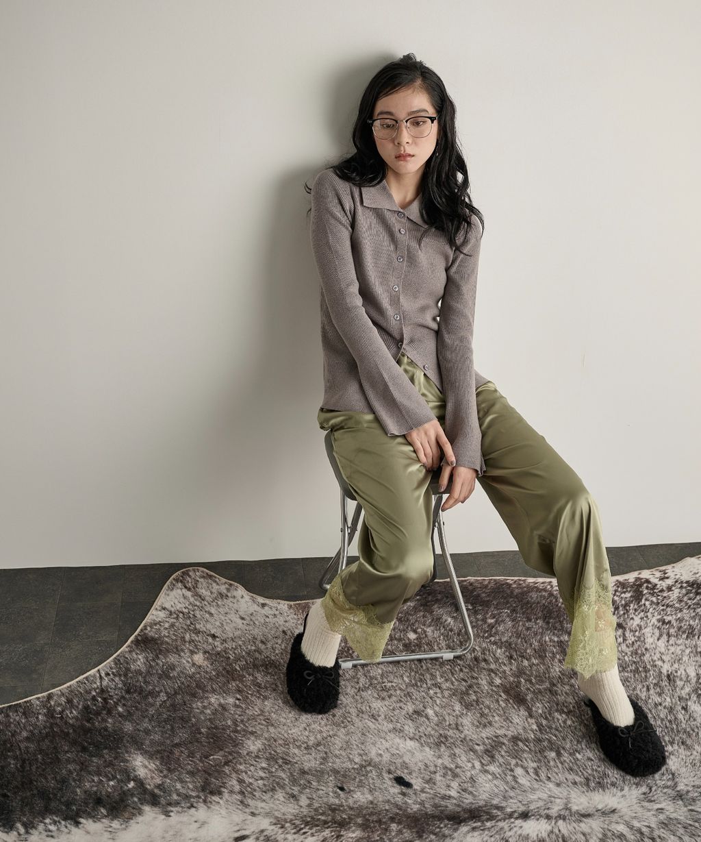 THE YOn 修身羅紋針織POLO開襟衫_23