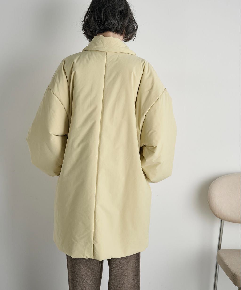 THE YOn 中長版蓬鬆鋪棉保暖外套(附圍巾)_33