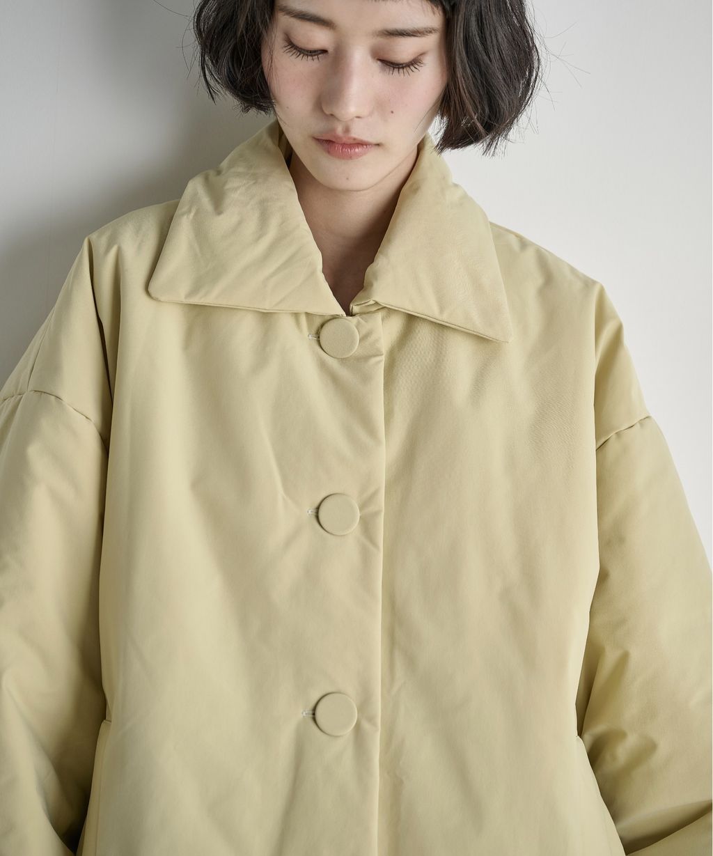 THE YOn 中長版蓬鬆鋪棉保暖外套(附圍巾)_29