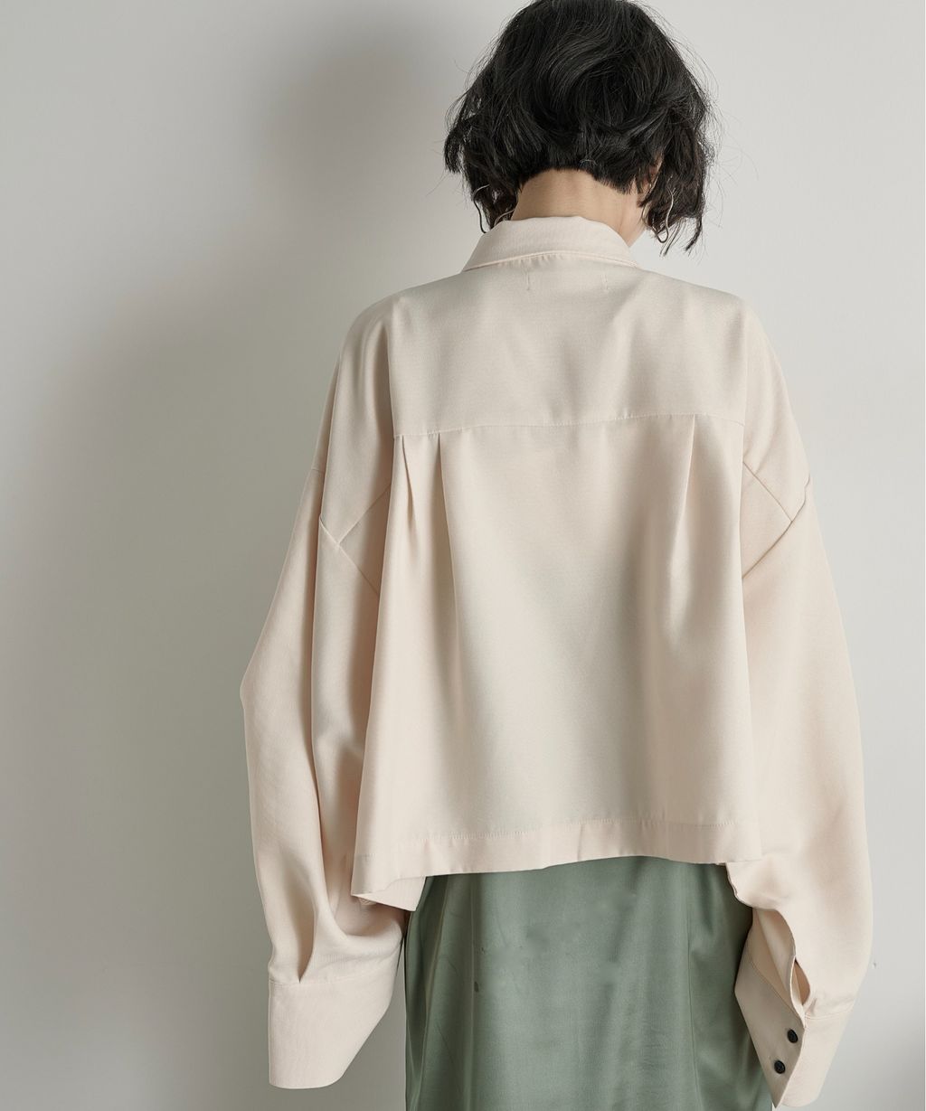 THE YOn 立體抓褶袖短版襯衫_68