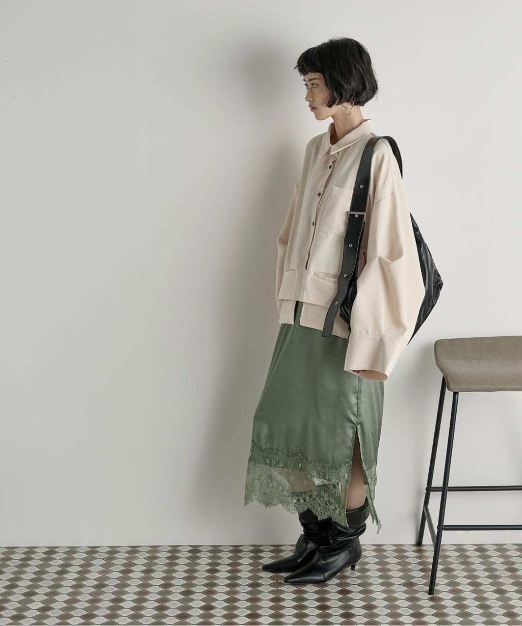 THE YOn 立體抓褶袖短版襯衫_59