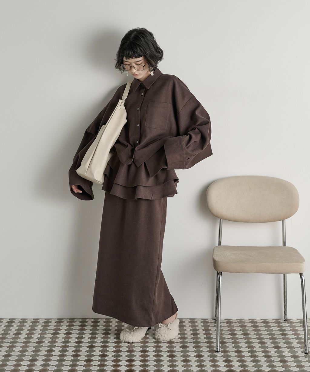 THE YOn 立體抓褶袖短版襯衫_39