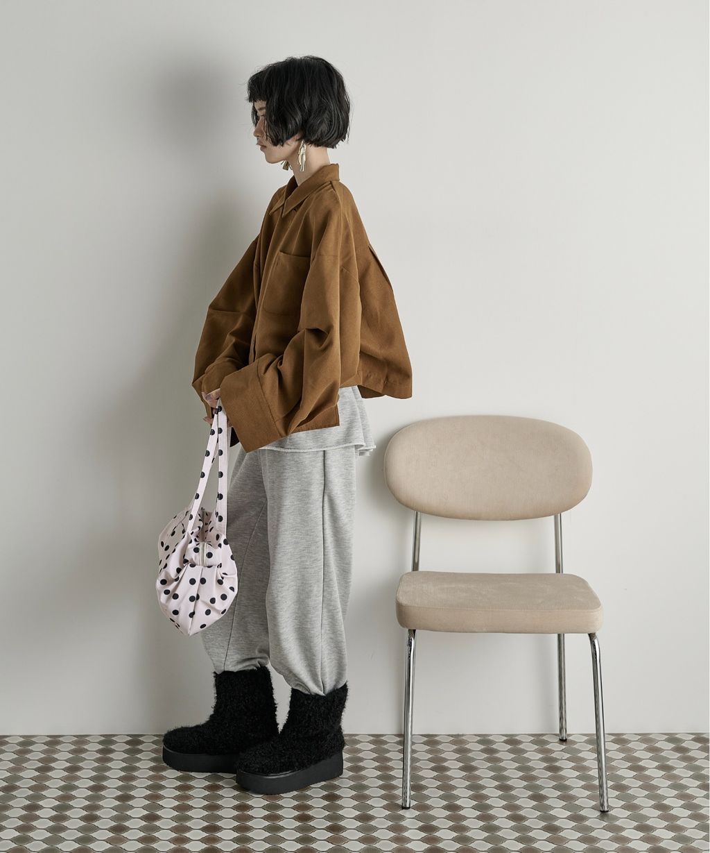 THE YOn 立體抓褶袖短版襯衫_29