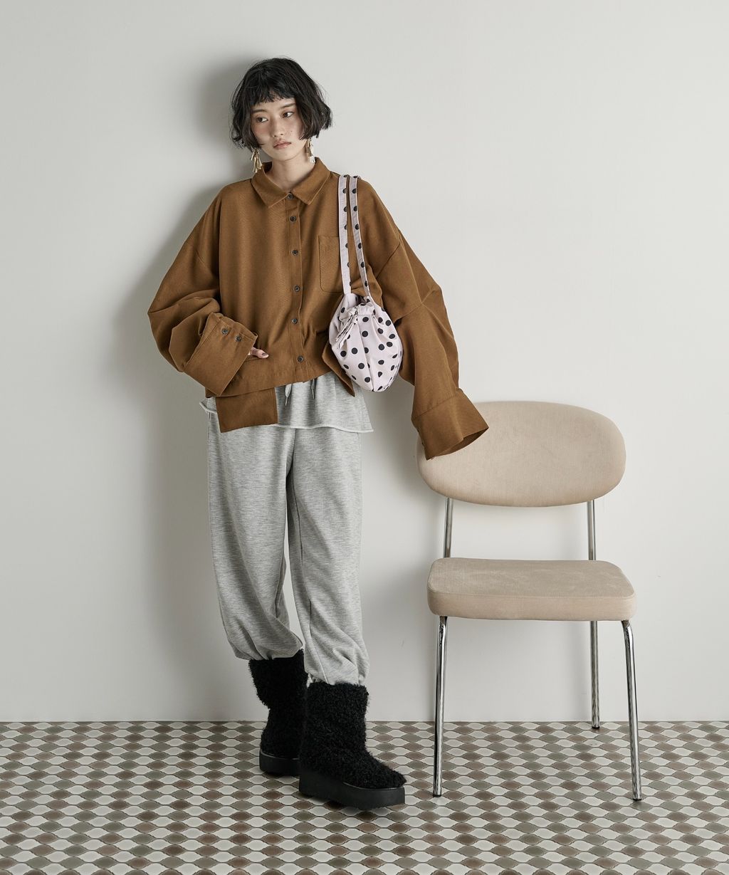 THE YOn 立體抓褶袖短版襯衫_27