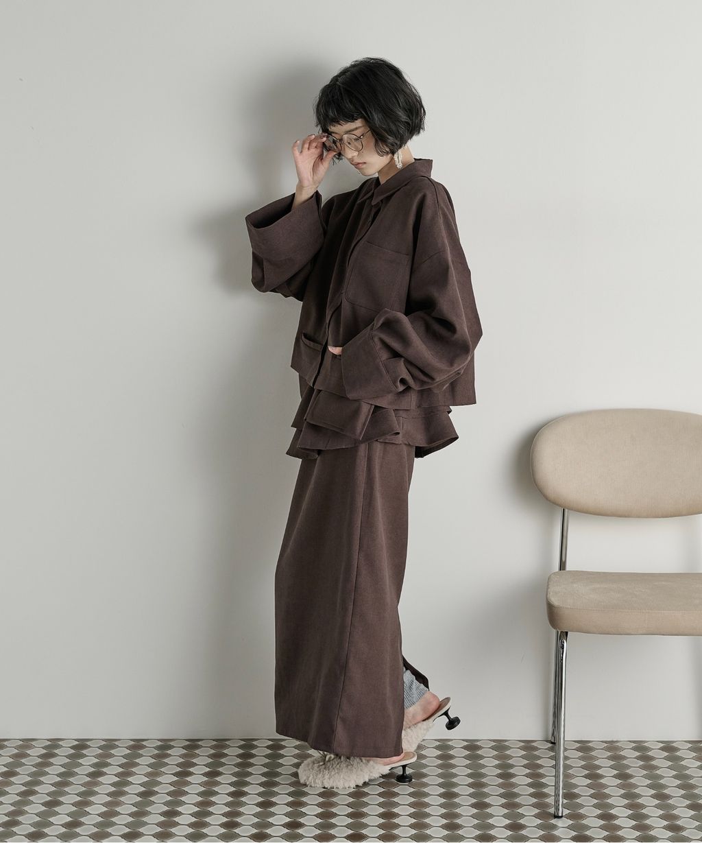 THE YOn 立體抓褶袖短版襯衫_43