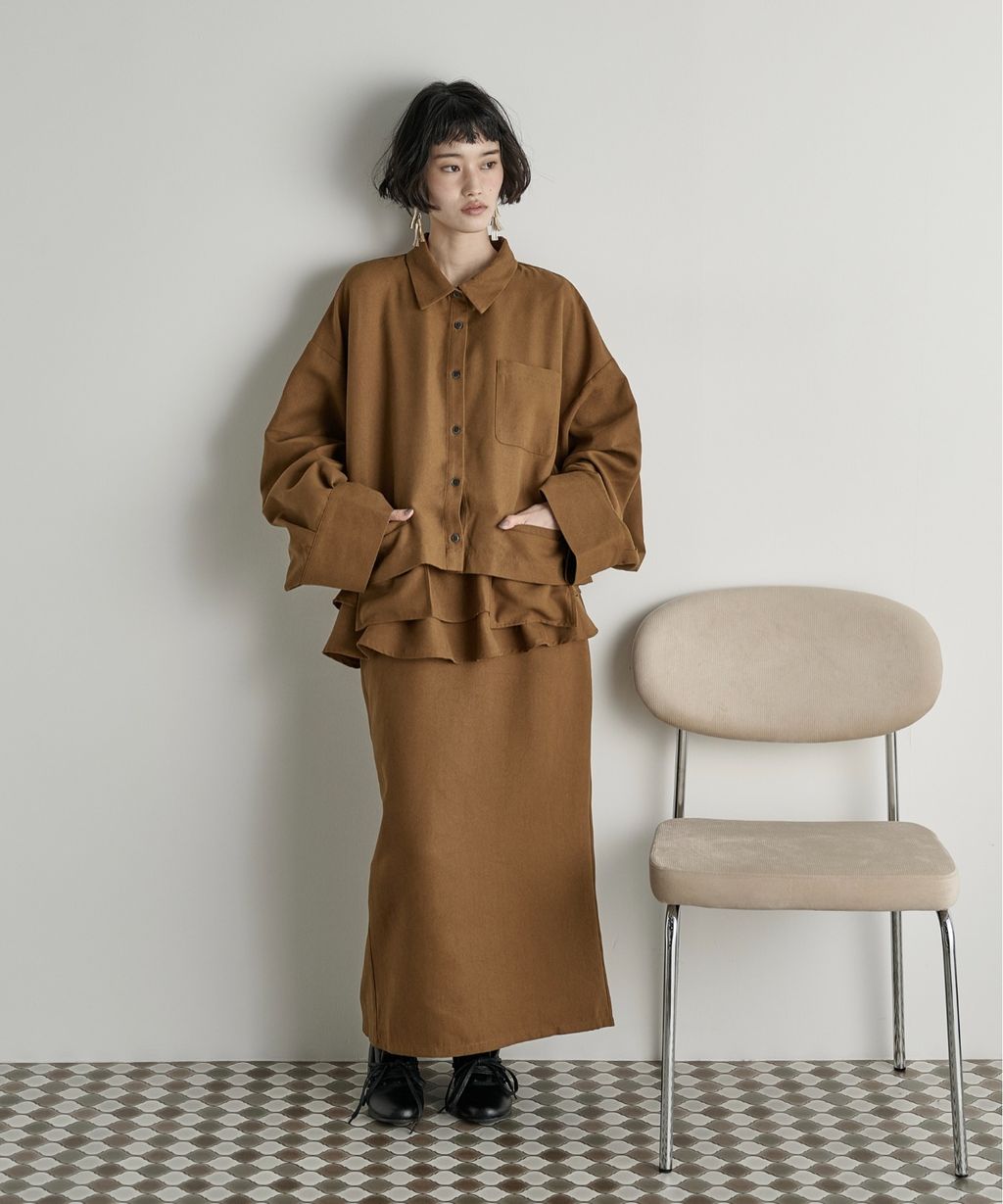 THE YOn 立體抓褶袖短版襯衫_24