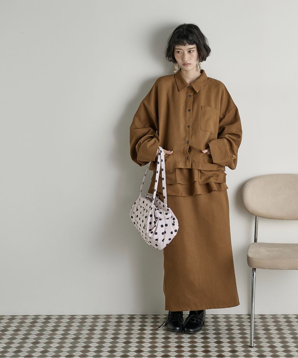 THE YOn 立體抓褶袖短版襯衫_22