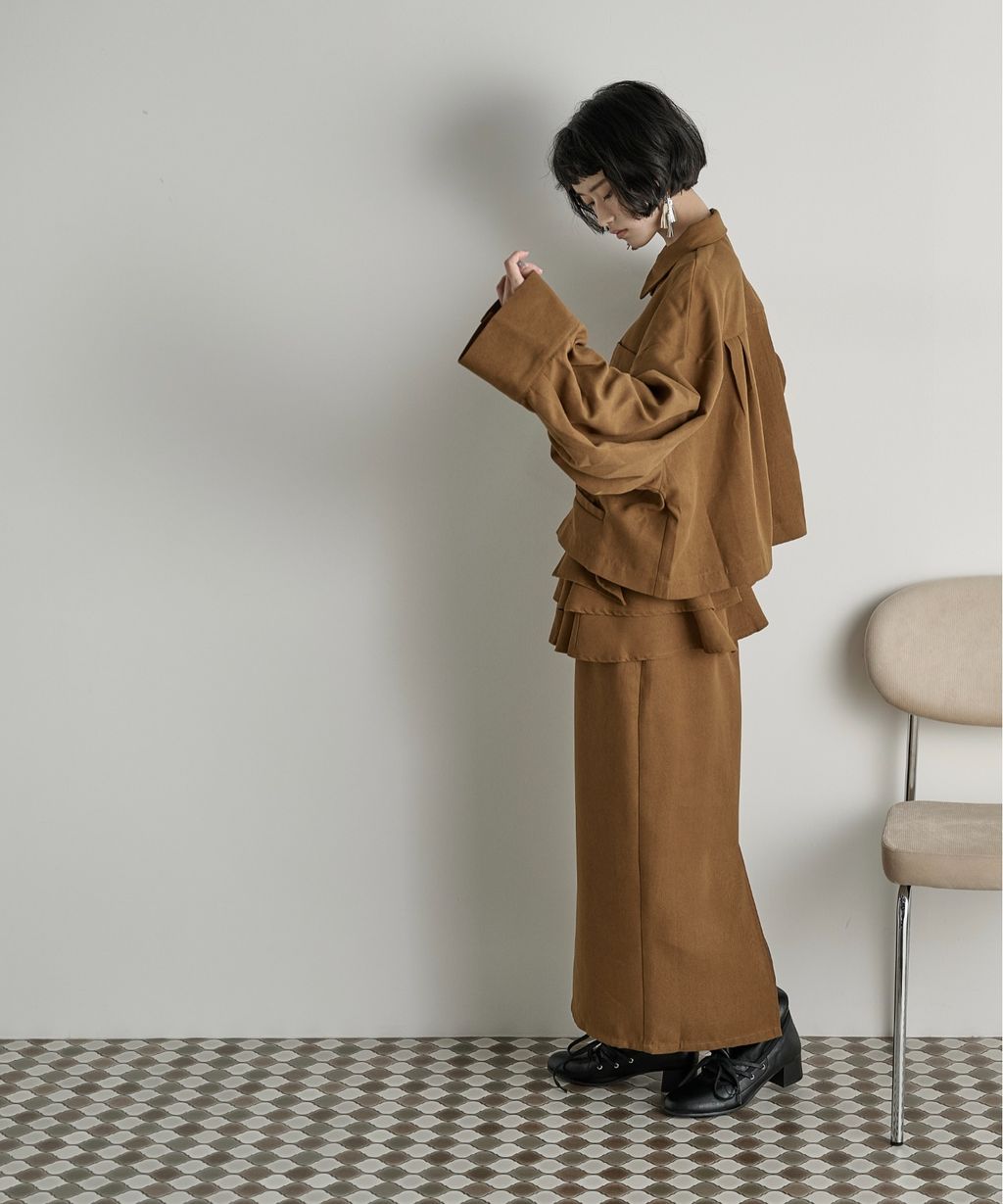 THE YOn 立體抓褶袖短版襯衫_25