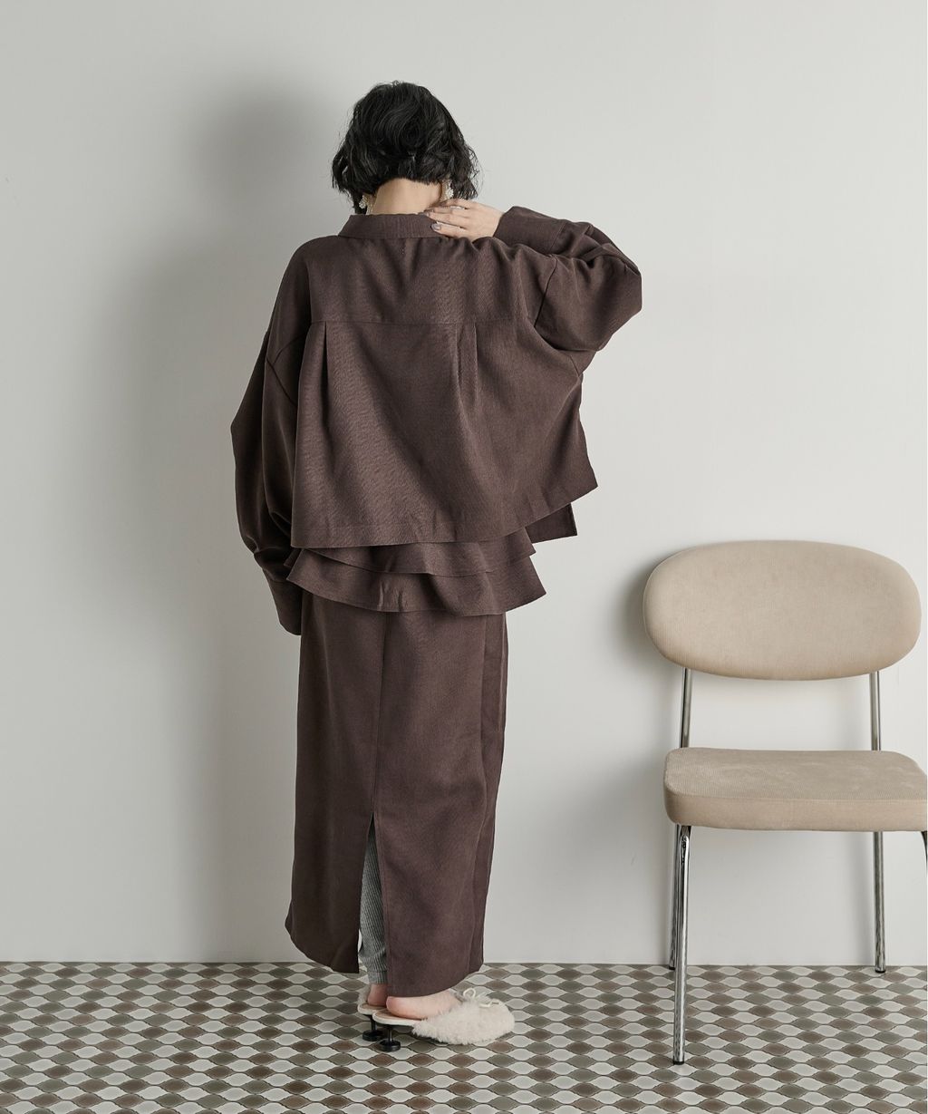 THE YOn 立體抓褶袖短版襯衫_42