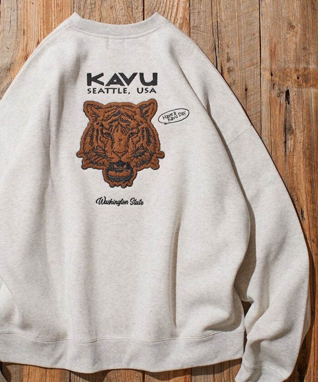 KAVU×FREAKS STORE 全刺繡老虎大學T_5