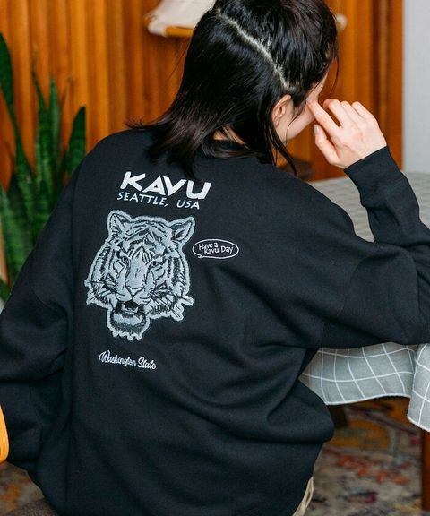 KAVU×FREAKS STORE 全刺繡老虎大學T_2