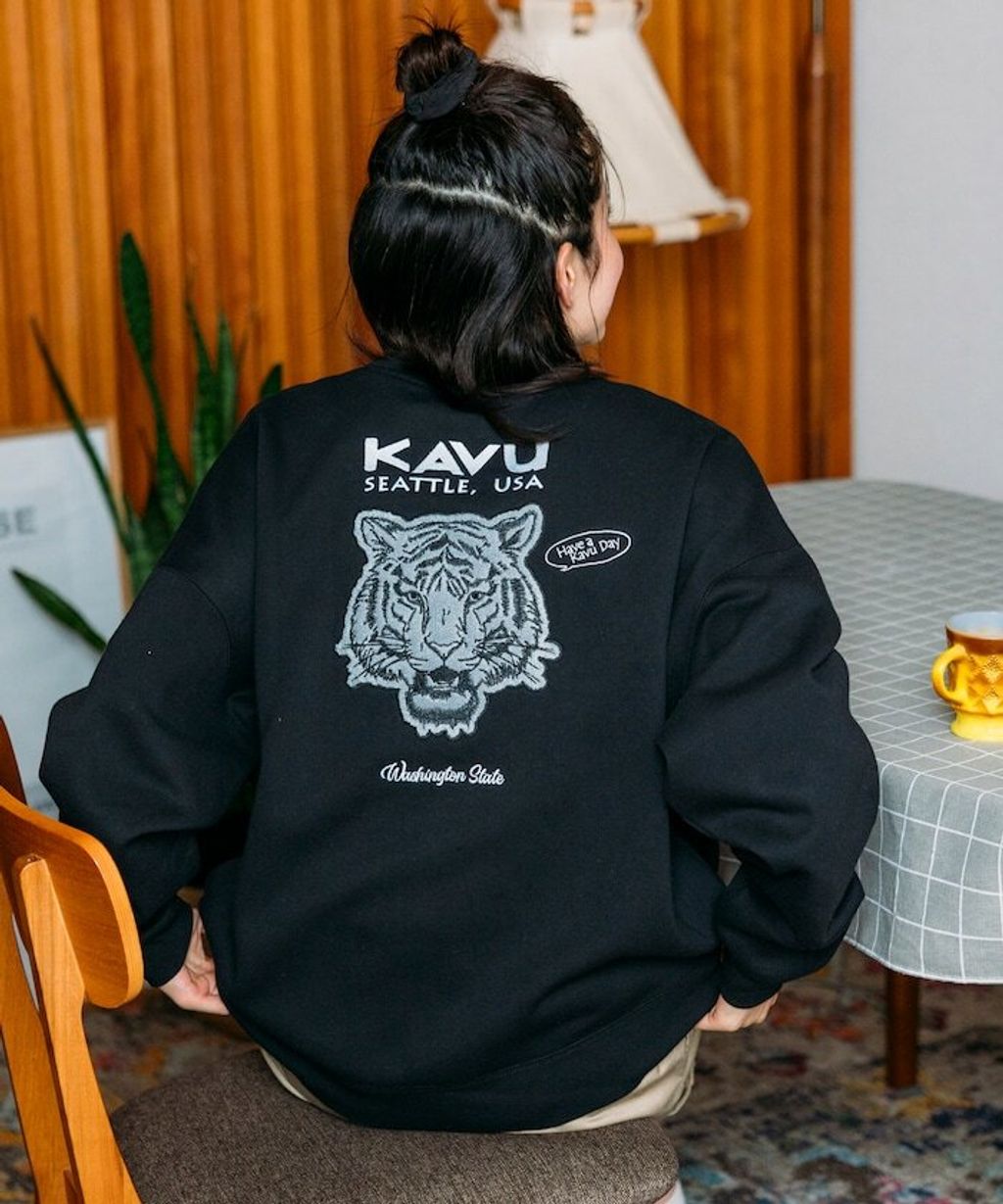 KAVU×FREAKS STORE 全刺繡老虎大學T_36