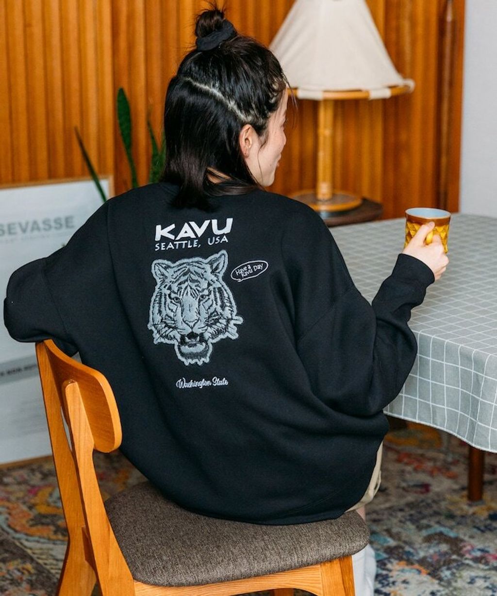 KAVU×FREAKS STORE 全刺繡老虎大學T_35