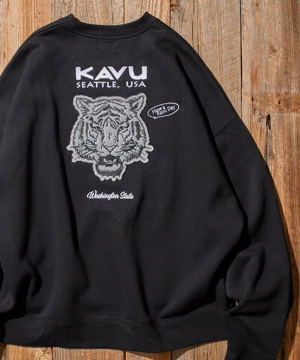 KAVU×FREAKS STORE 全刺繡老虎大學T_20