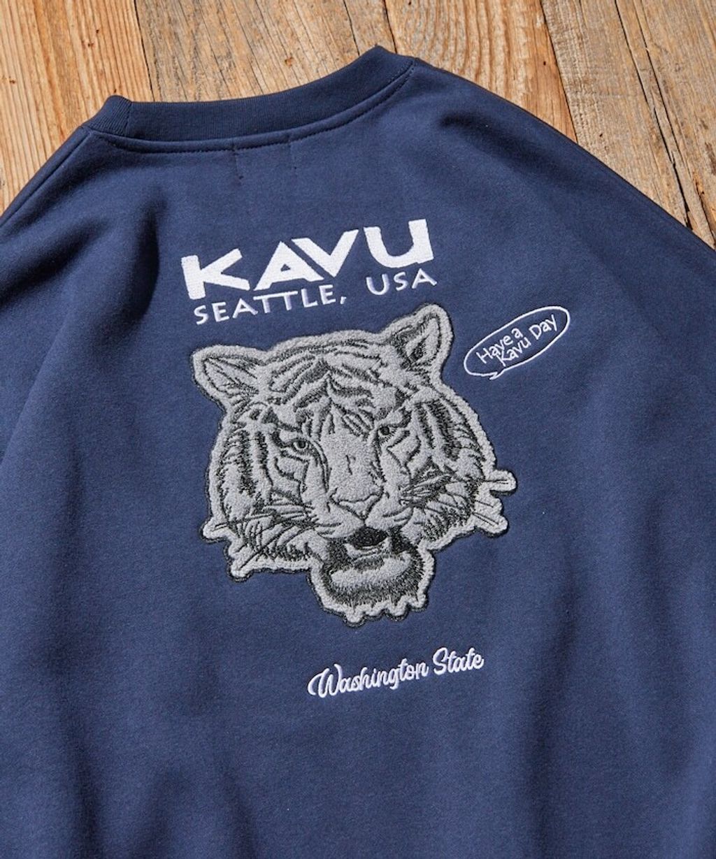 KAVU×FREAKS STORE 全刺繡老虎大學T_15