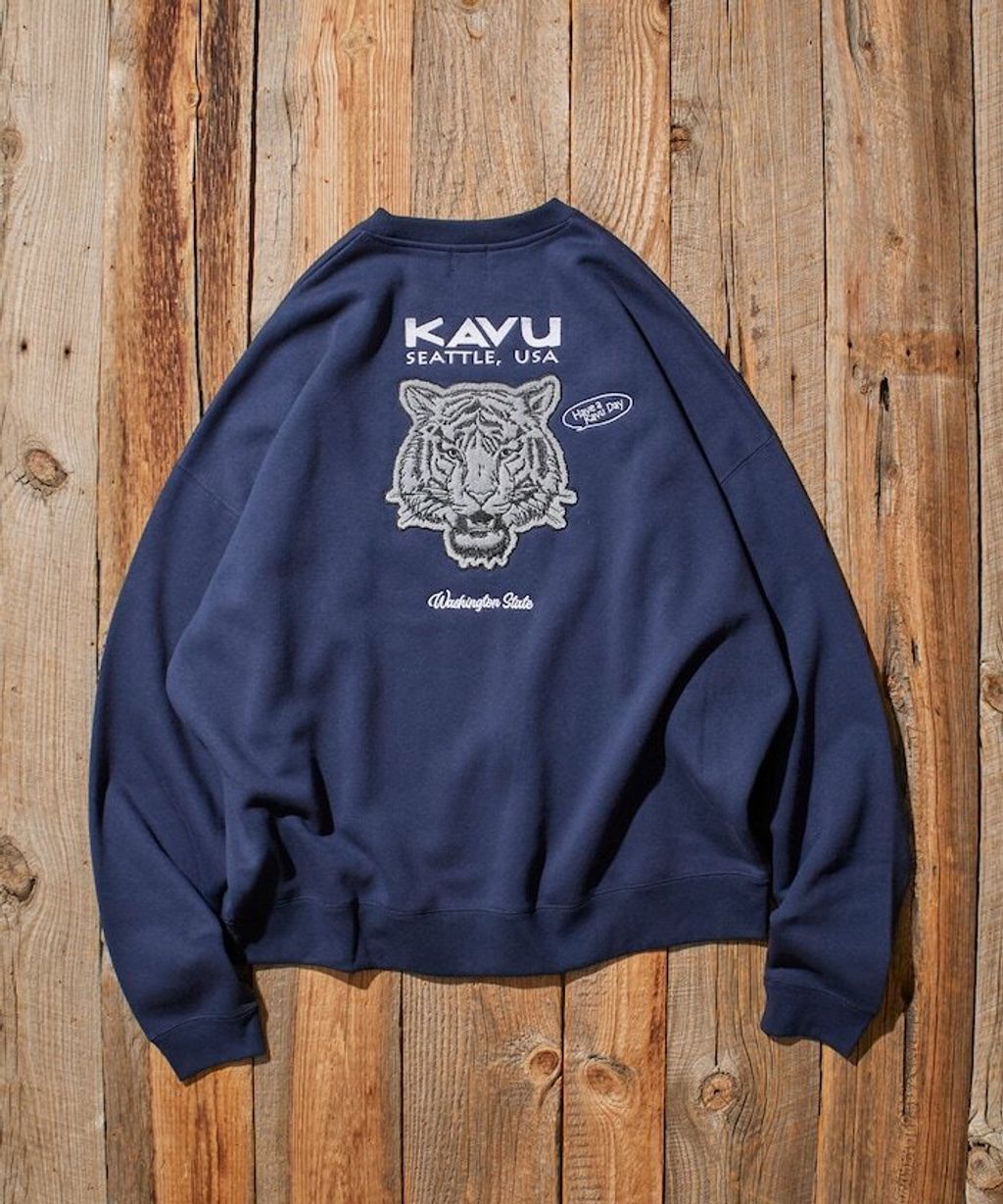 KAVU×FREAKS STORE 全刺繡老虎大學T_14
