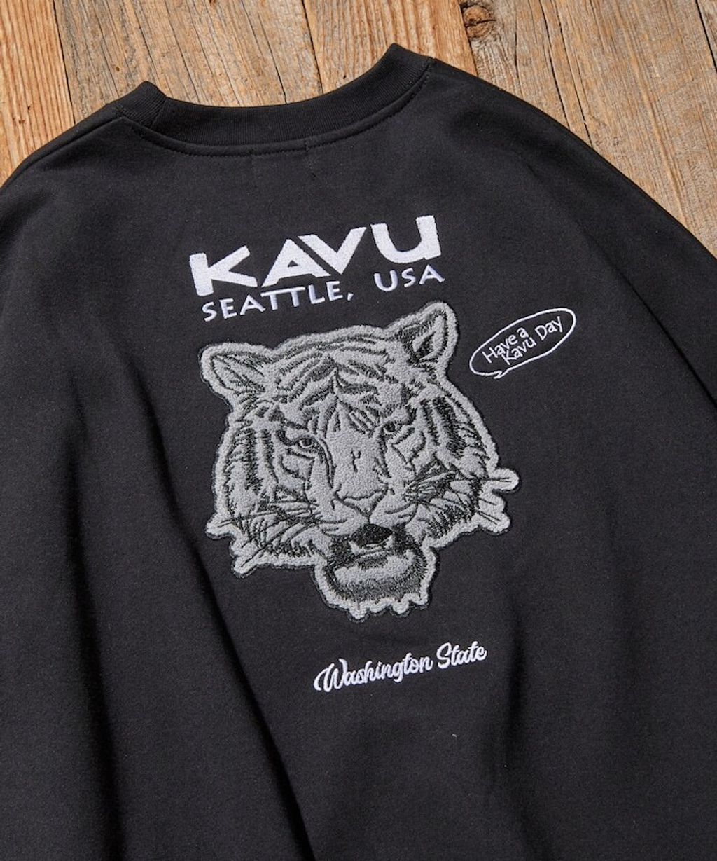 KAVU×FREAKS STORE 全刺繡老虎大學T_21
