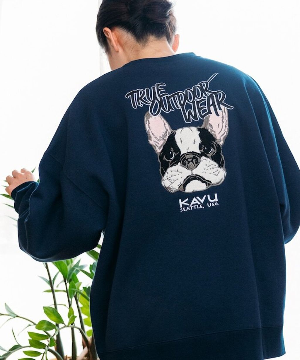 KAVU×FREAKS STORE 全刺繡鬥牛犬大學T_3