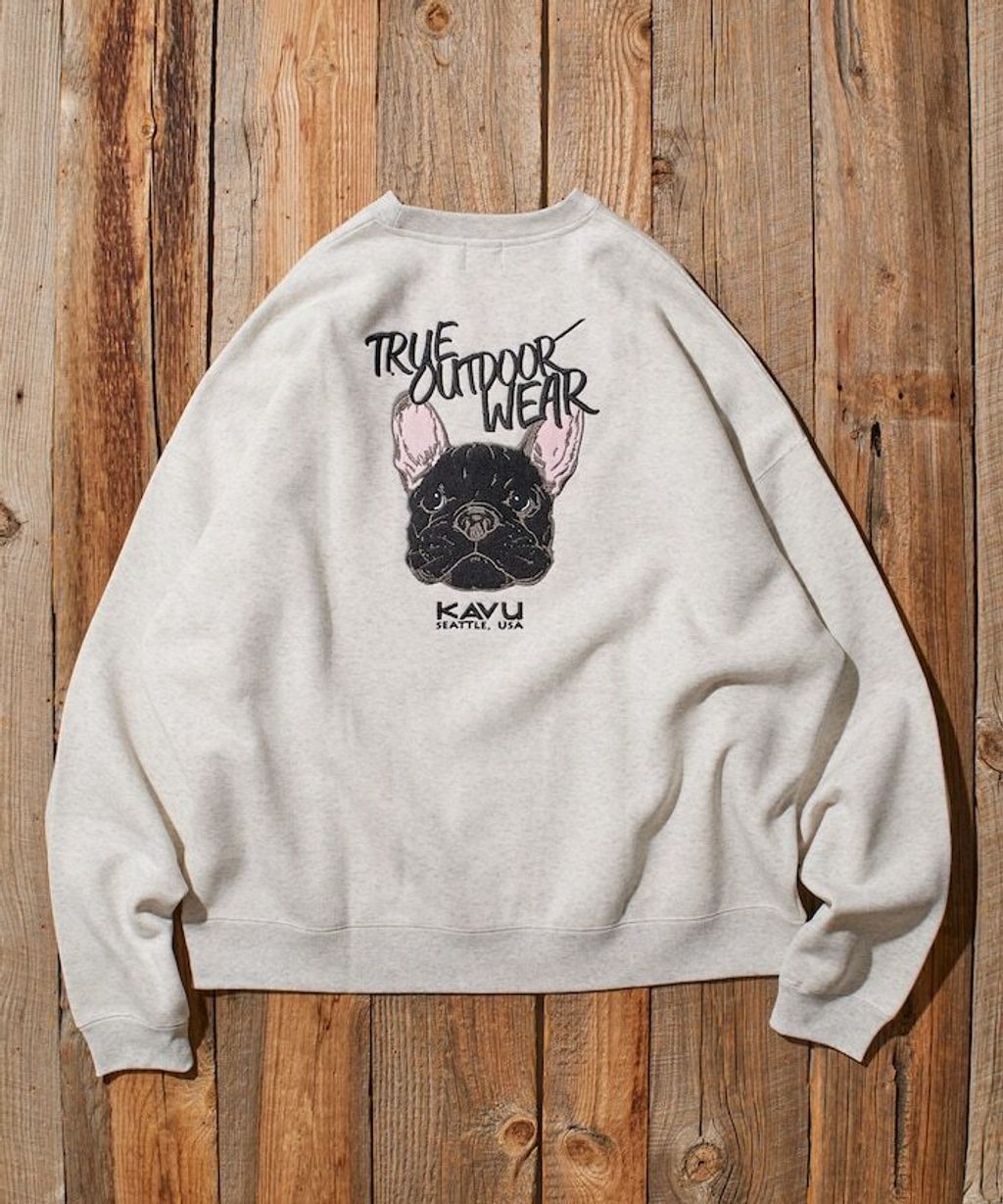 KAVU×FREAKS STORE 全刺繡鬥牛犬大學T_4