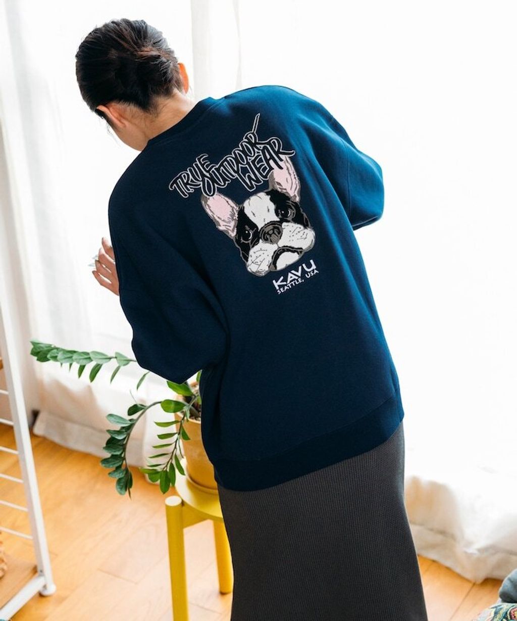 KAVU×FREAKS STORE 全刺繡鬥牛犬大學T_33