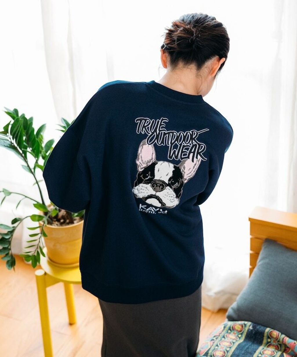 KAVU×FREAKS STORE 全刺繡鬥牛犬大學T_34