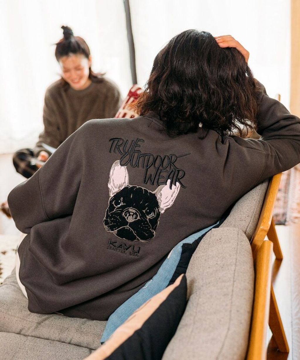 KAVU×FREAKS STORE 全刺繡鬥牛犬大學T_25