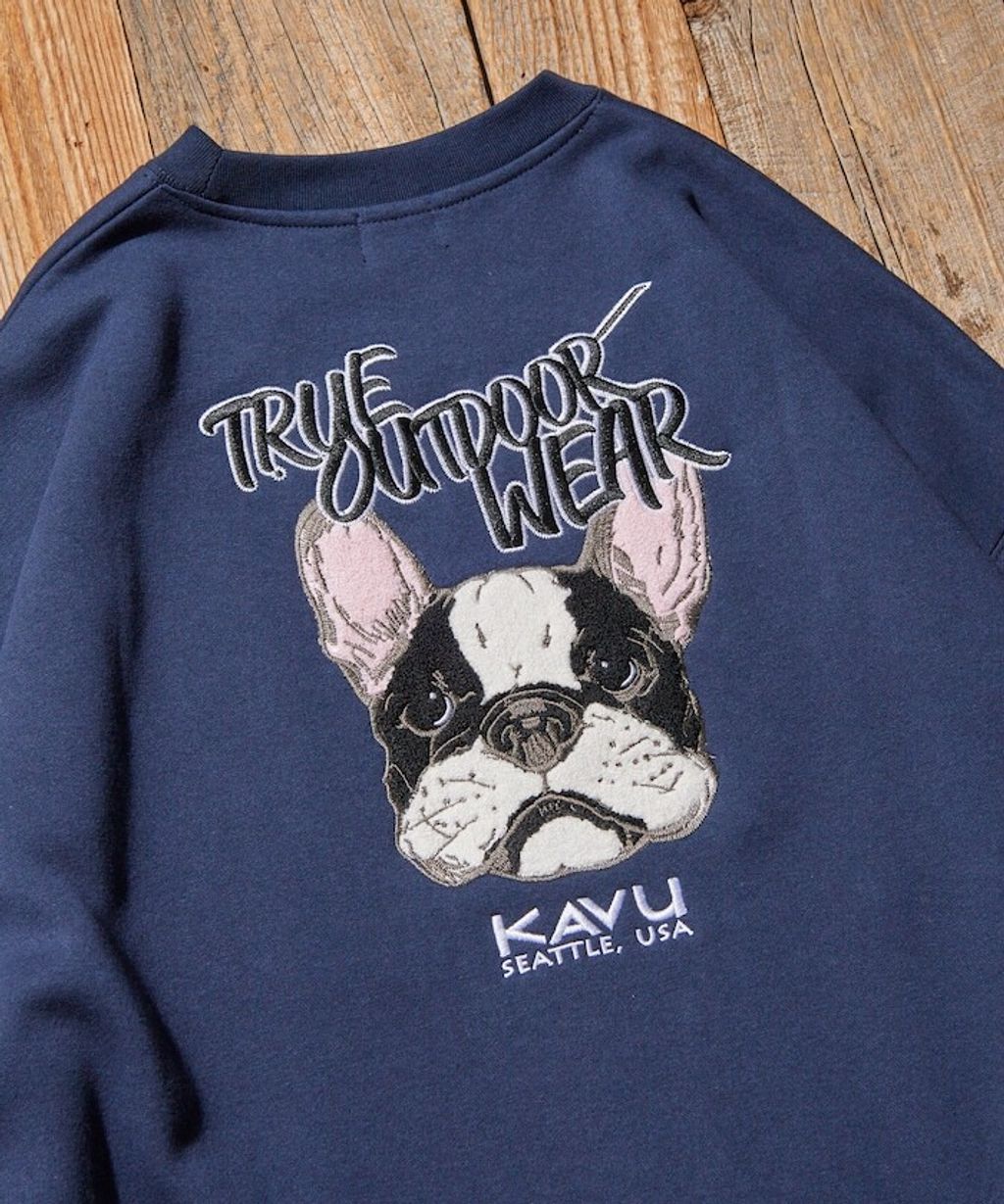 KAVU×FREAKS STORE 全刺繡鬥牛犬大學T_15