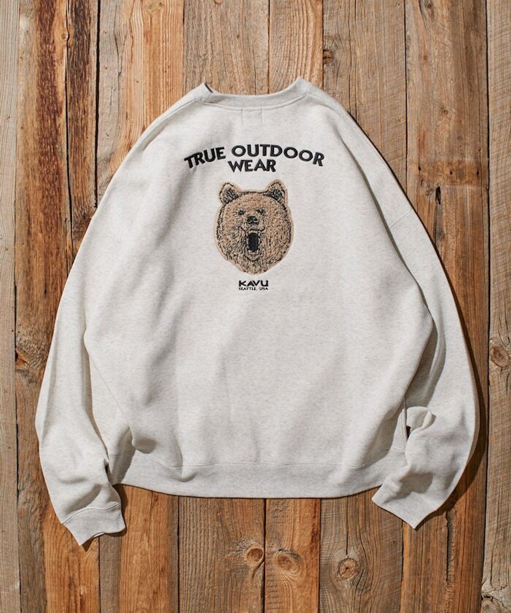 KAVU×FREAKS STORE 全刺繡棕熊大學T_4