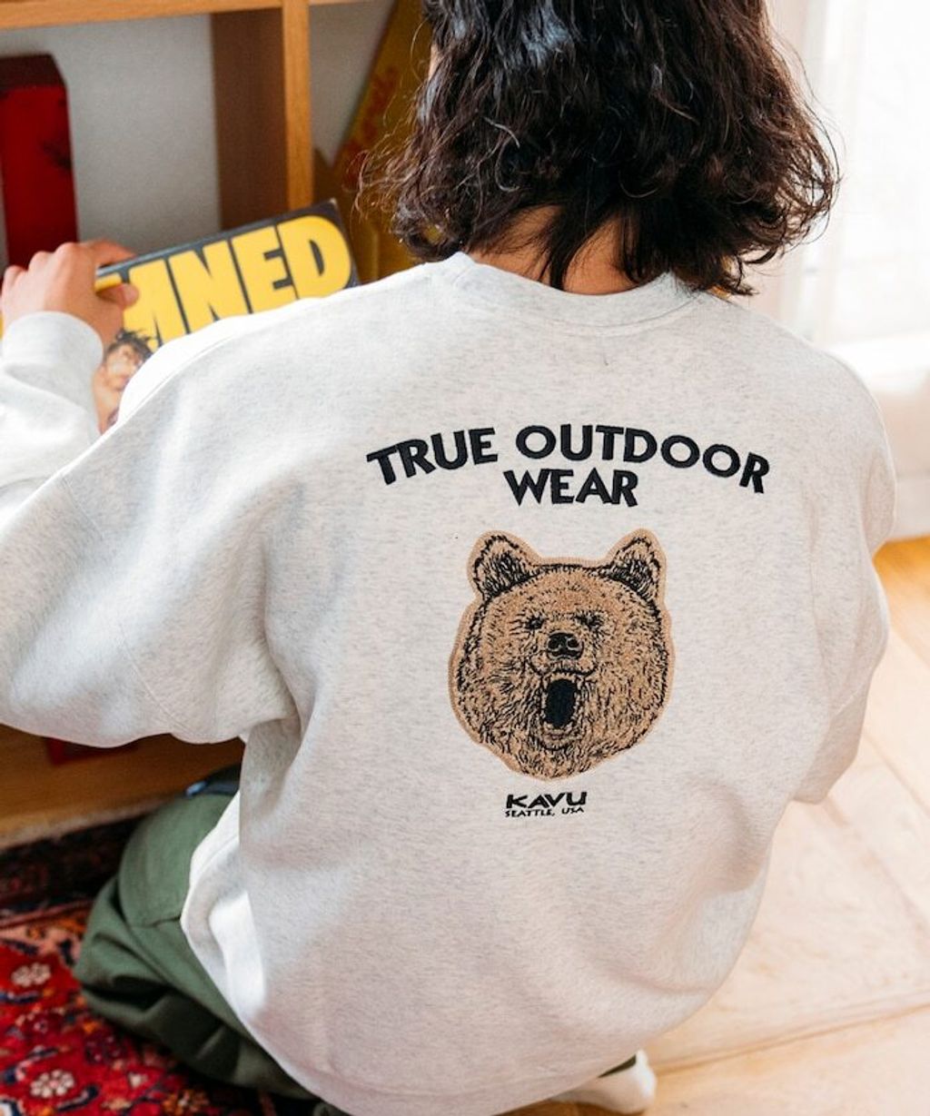 KAVU×FREAKS STORE 全刺繡棕熊大學T_1