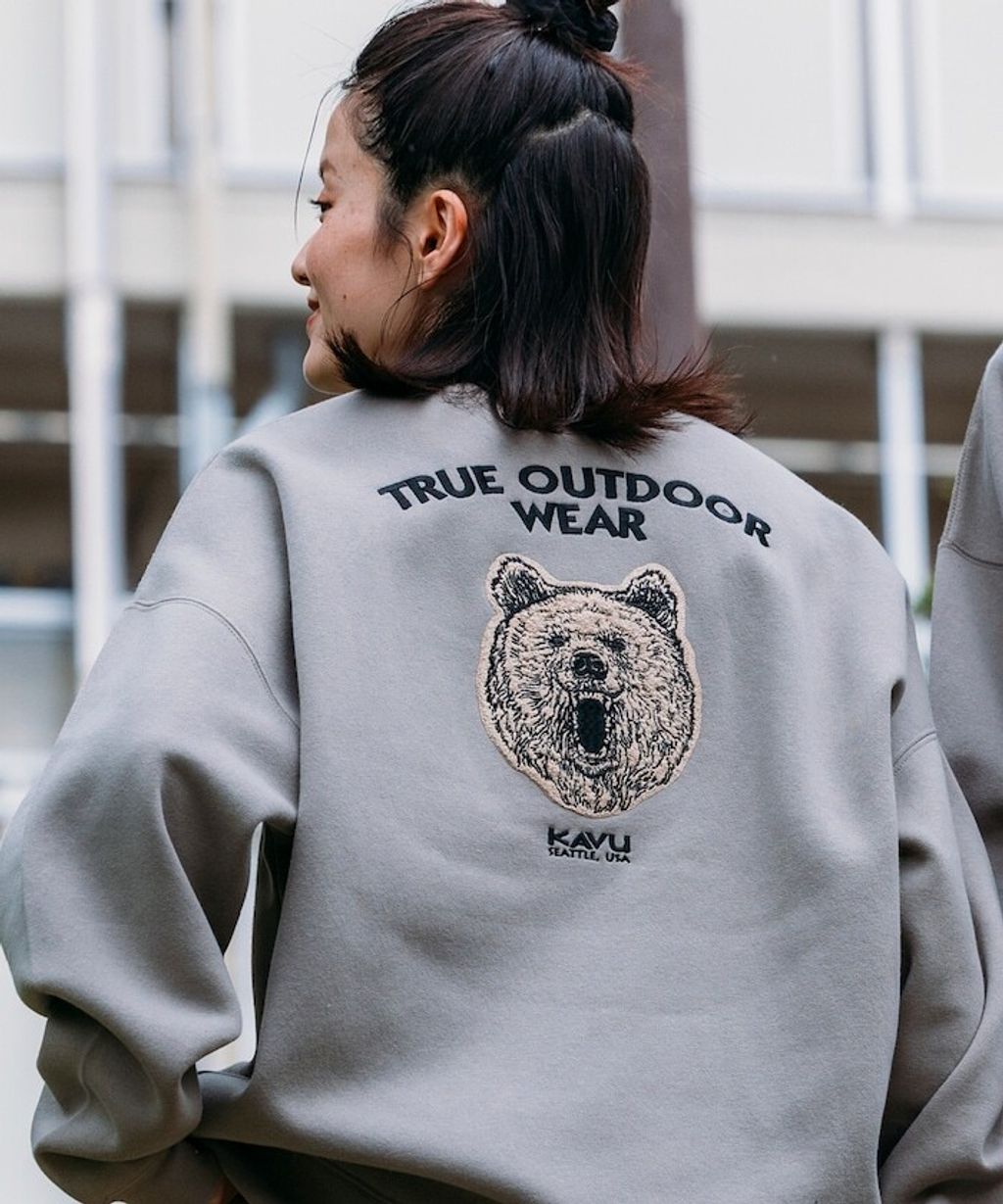 KAVU×FREAKS STORE 全刺繡棕熊大學T_3