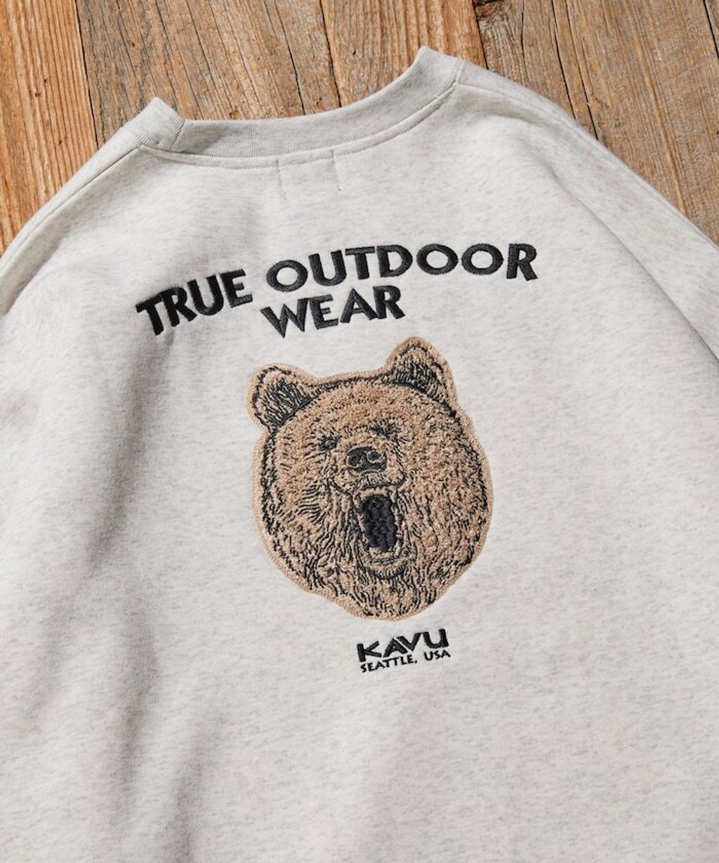 KAVU×FREAKS STORE 全刺繡棕熊大學T_6