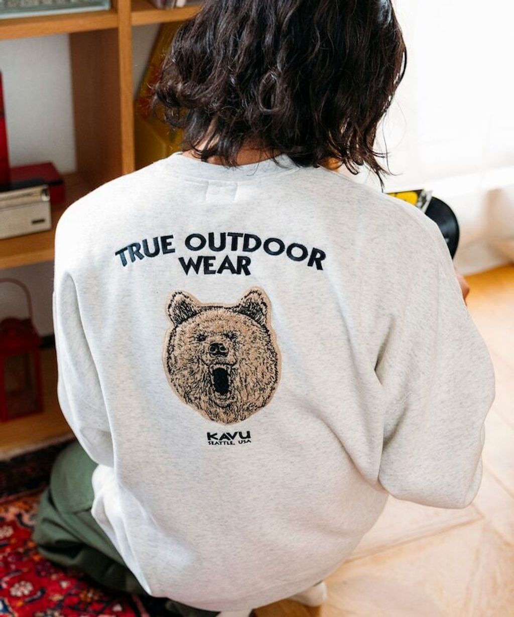 KAVU×FREAKS STORE 全刺繡棕熊大學T_36