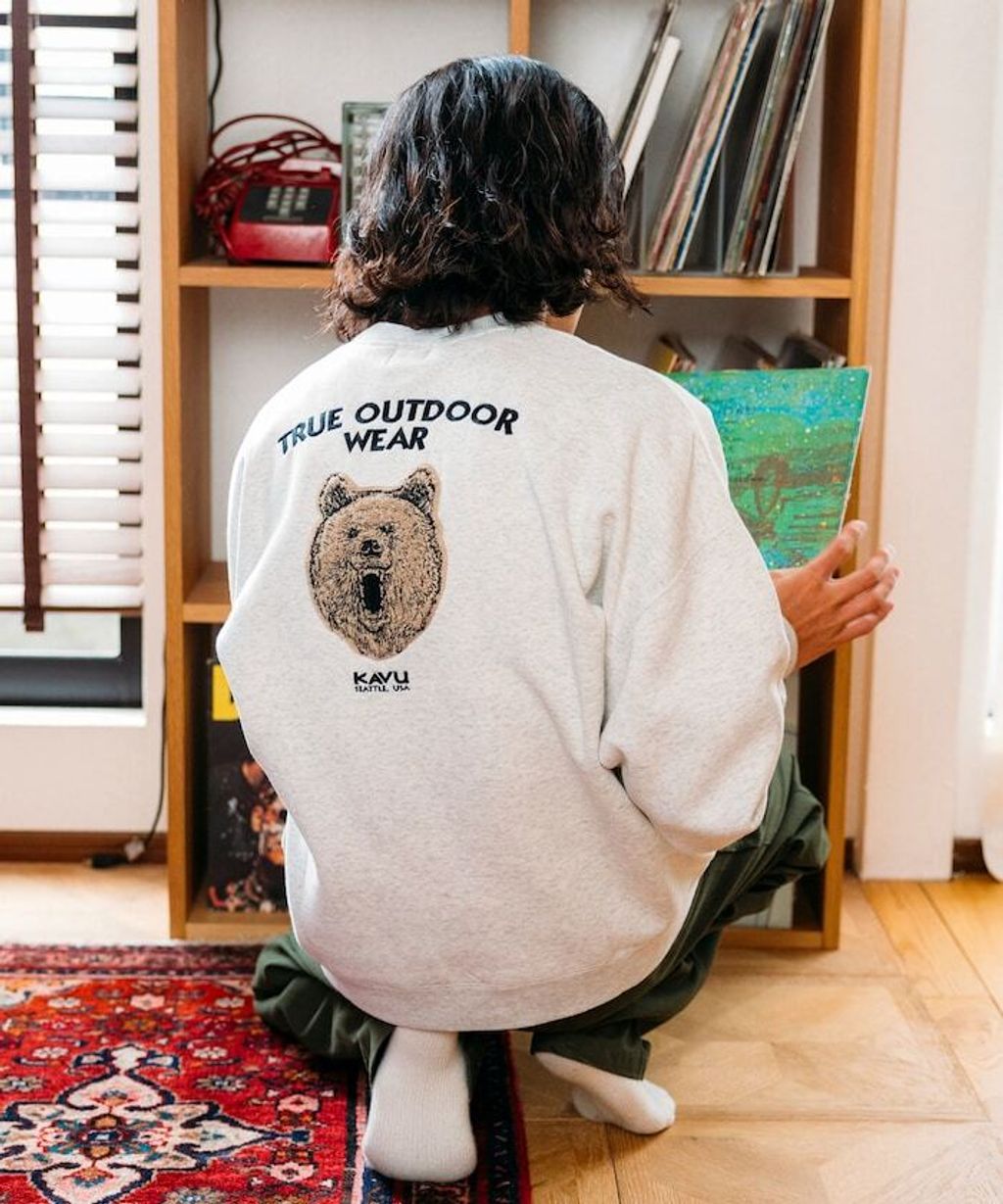 KAVU×FREAKS STORE 全刺繡棕熊大學T_34