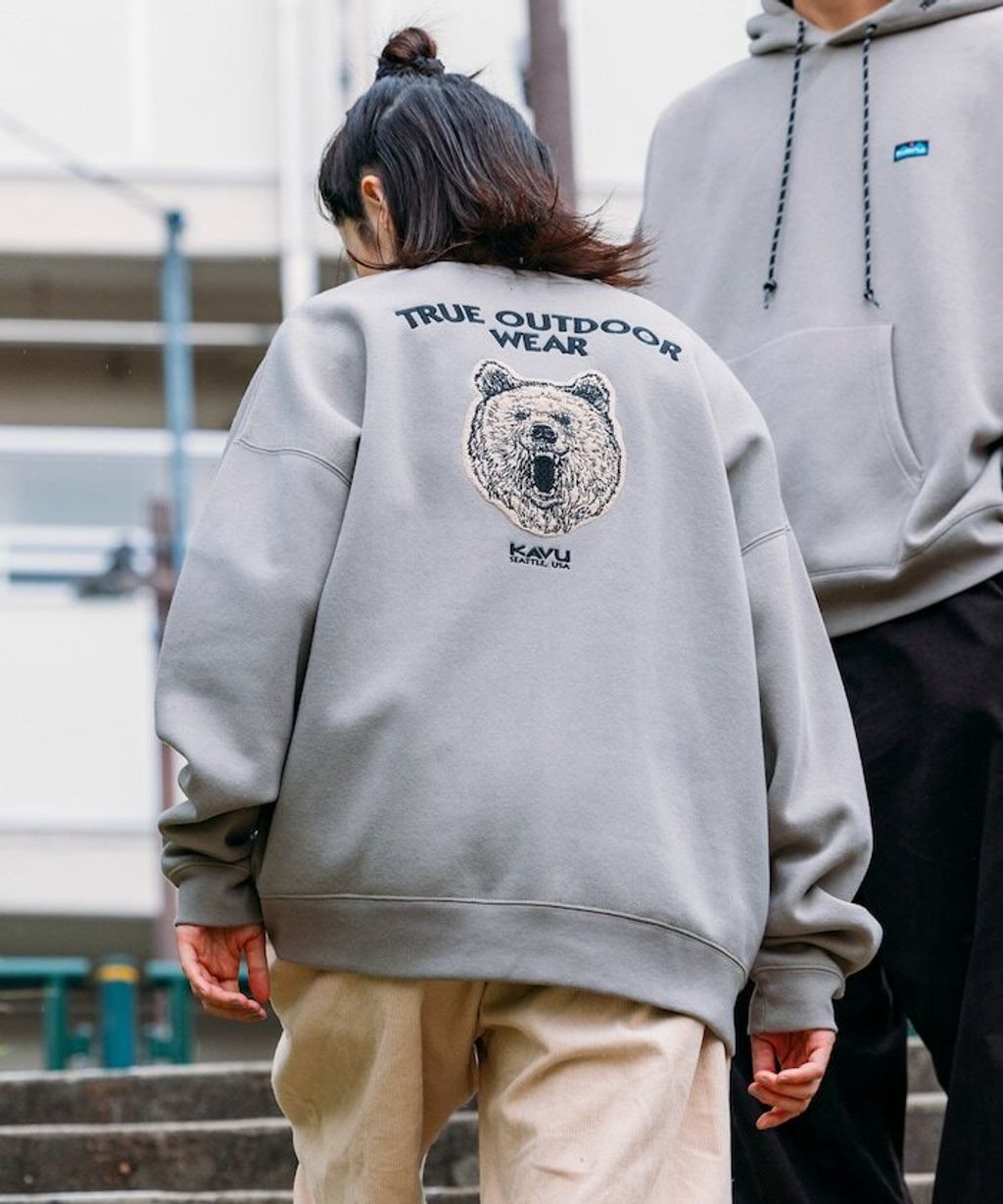 KAVU×FREAKS STORE 全刺繡棕熊大學T_26