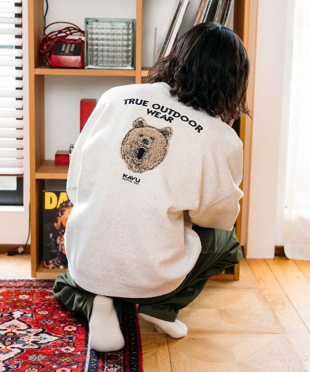 KAVU×FREAKS STORE 全刺繡棕熊大學T_33