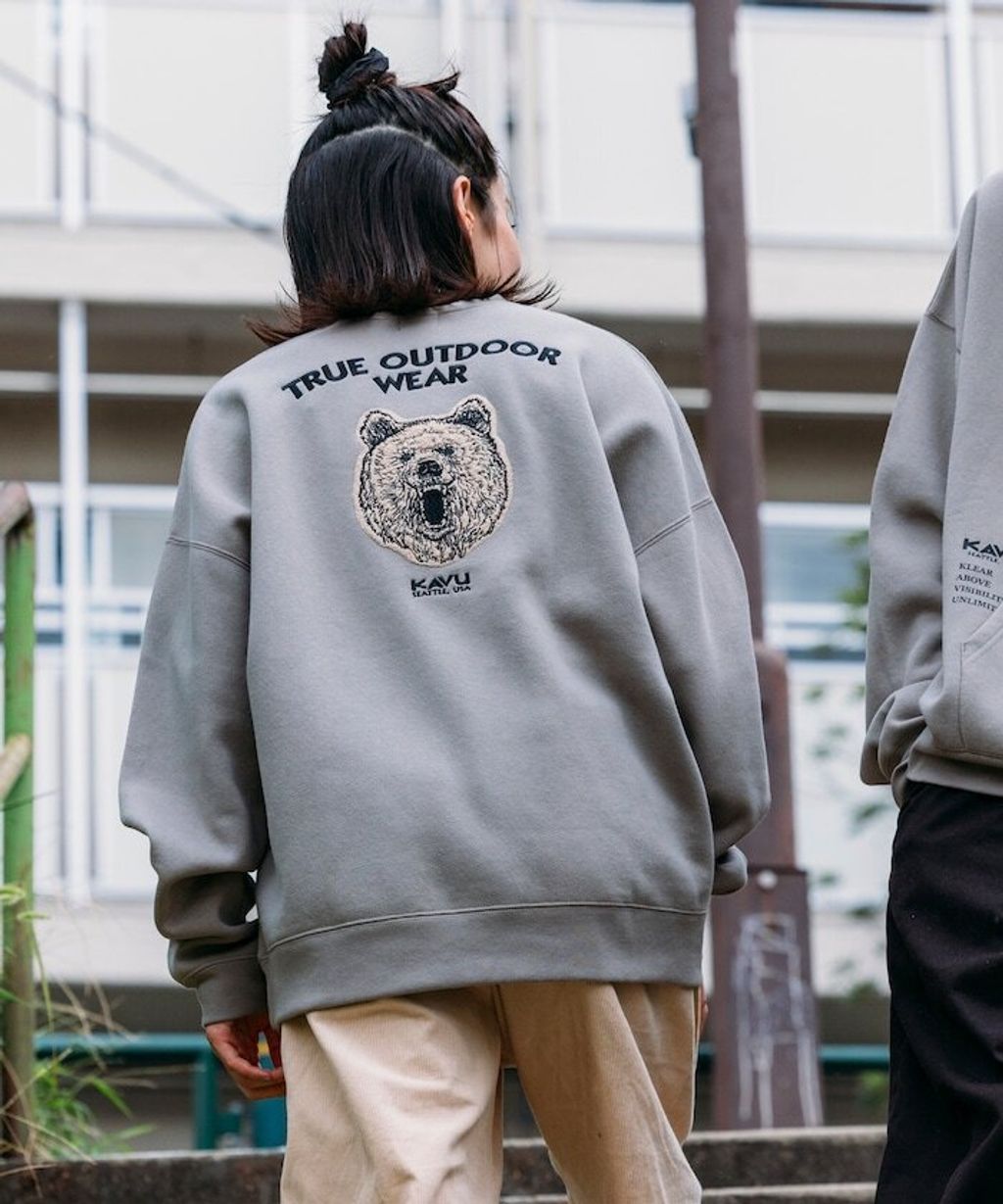 KAVU×FREAKS STORE 全刺繡棕熊大學T_27