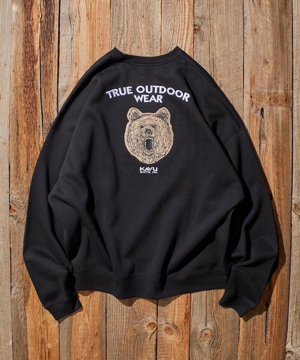 KAVU×FREAKS STORE 全刺繡棕熊大學T_19