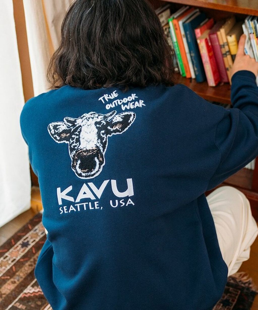 KAVU×FREAKS STORE 全刺繡乳牛大學T_3