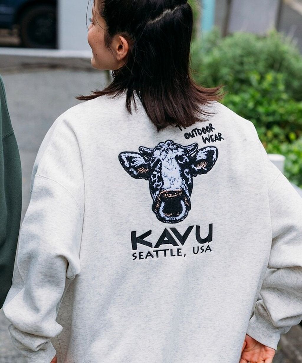 KAVU×FREAKS STORE 全刺繡乳牛大學T_1