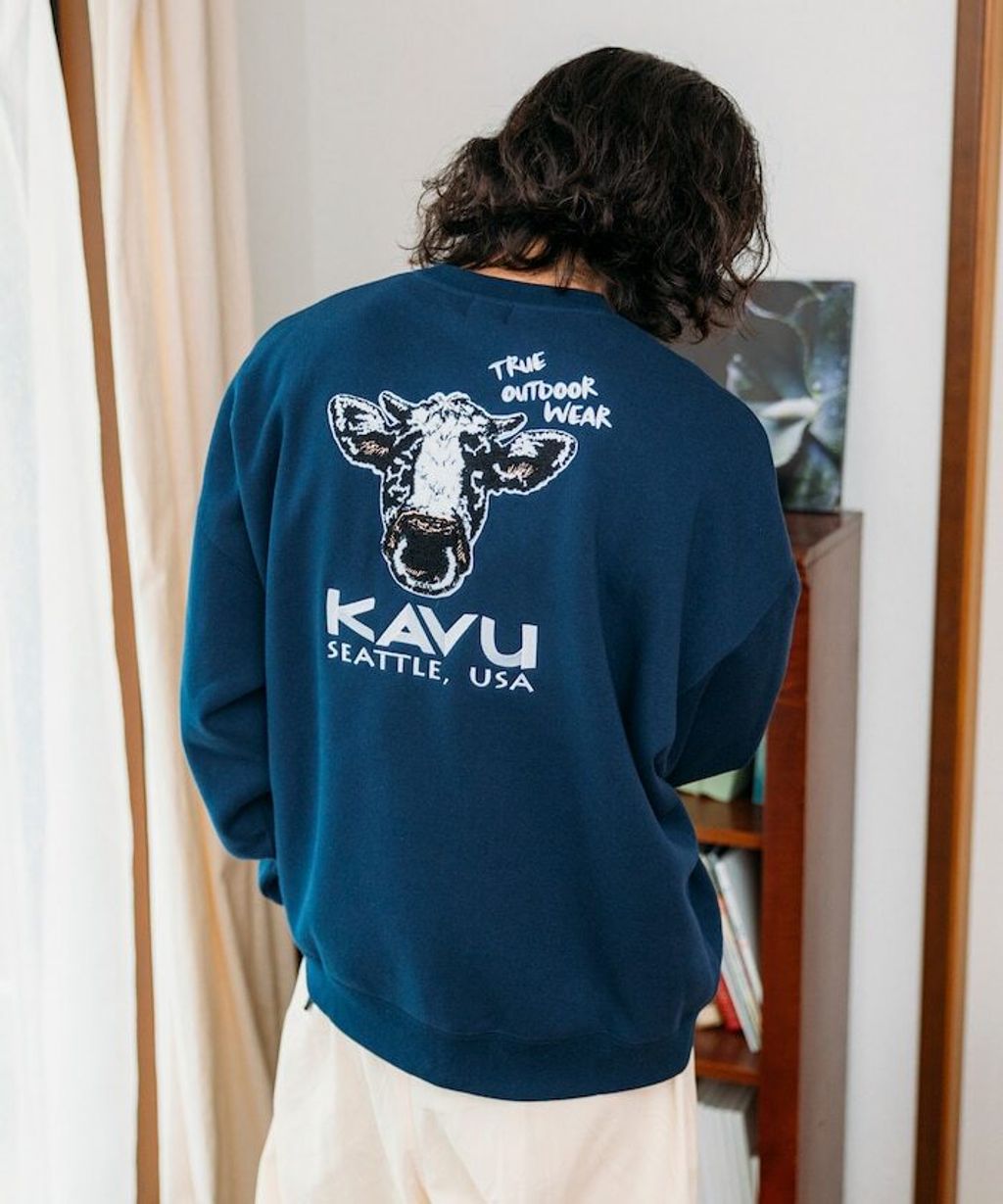 KAVU×FREAKS STORE 全刺繡乳牛大學T_39