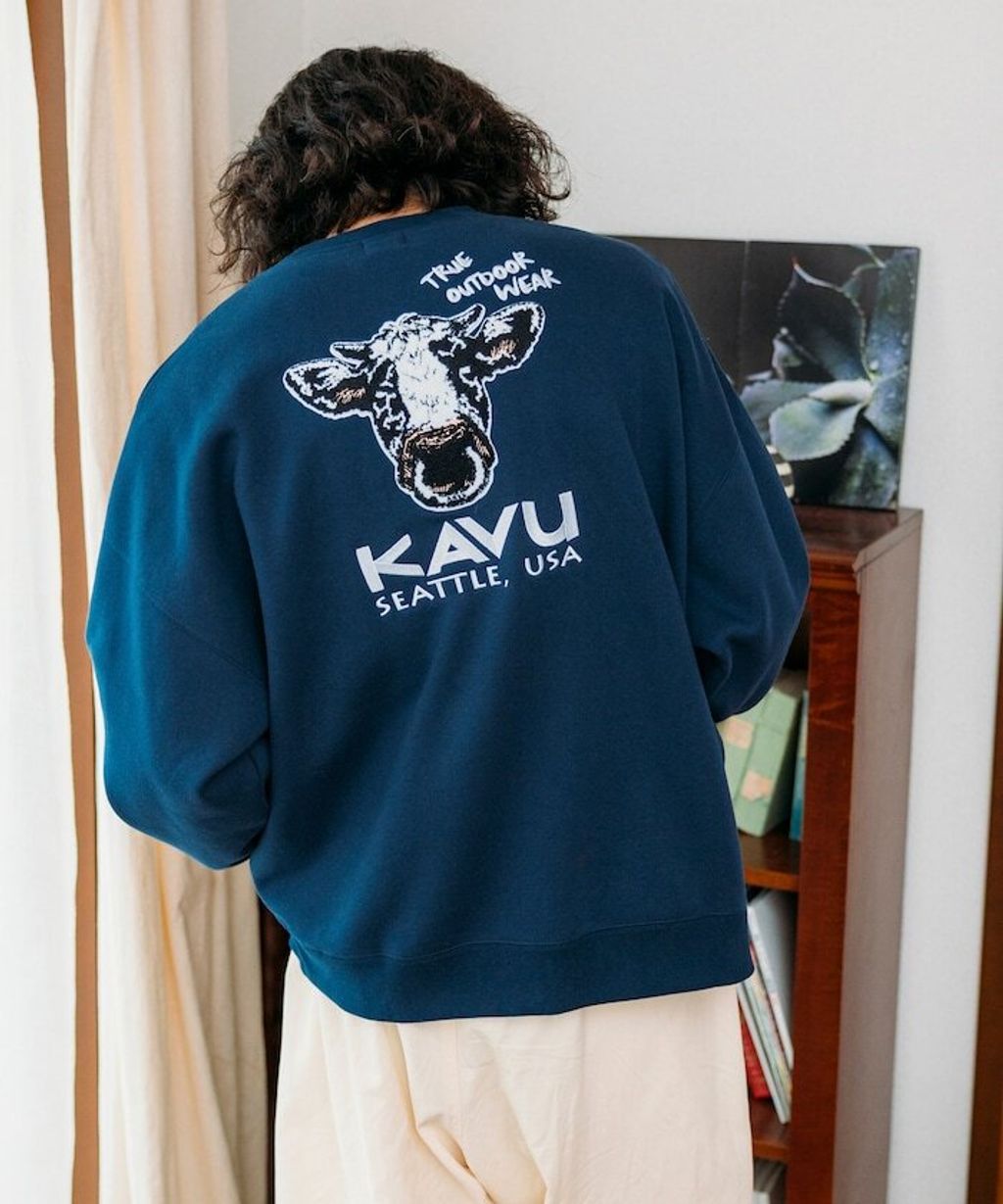 KAVU×FREAKS STORE 全刺繡乳牛大學T_38