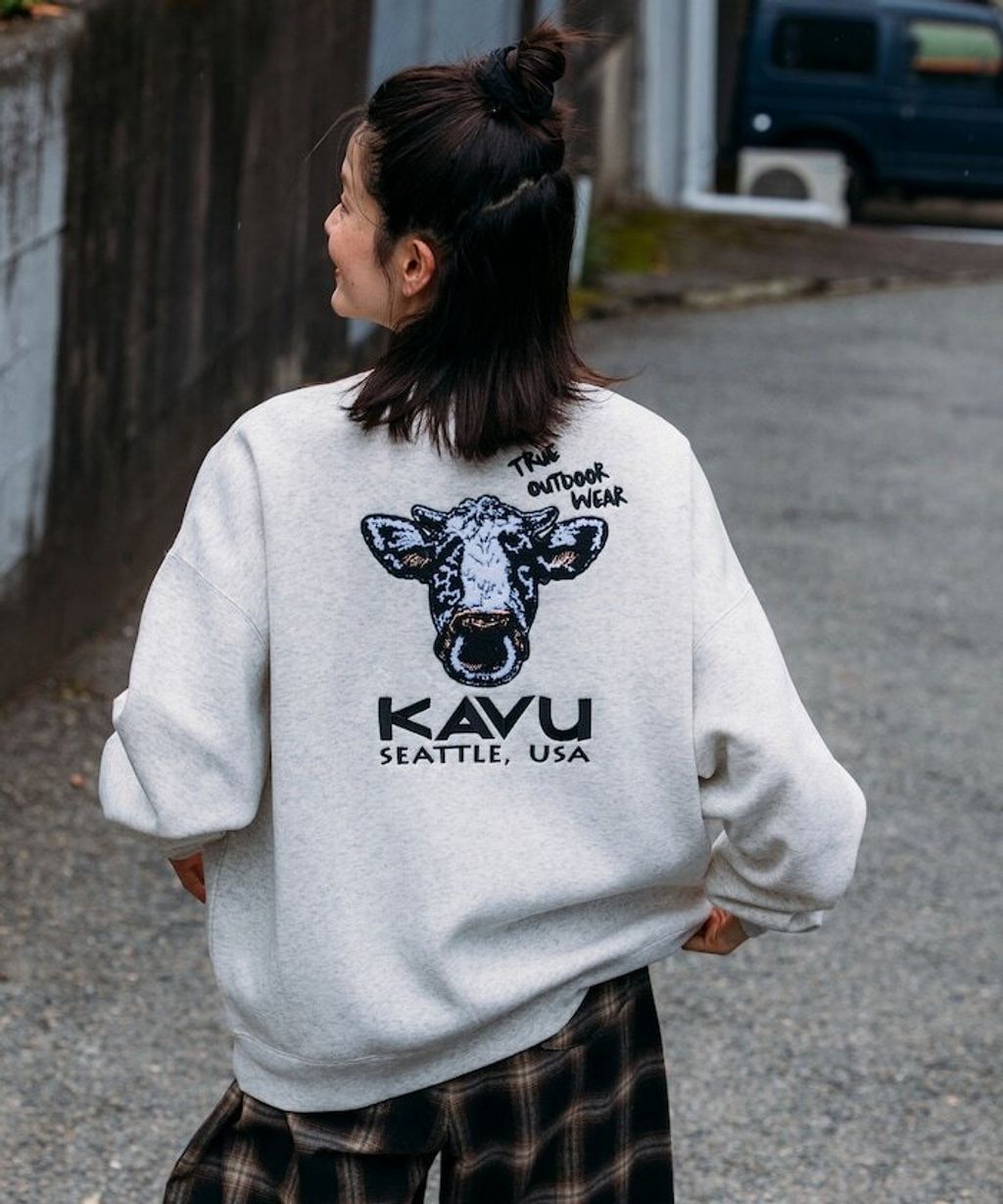 KAVU×FREAKS STORE 全刺繡乳牛大學T_31