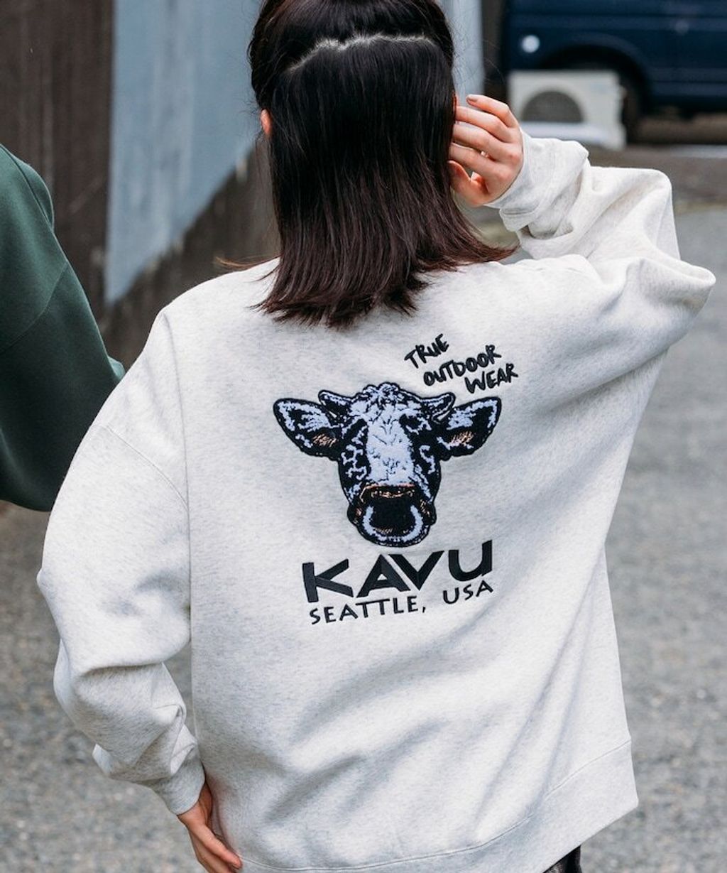 KAVU×FREAKS STORE 全刺繡乳牛大學T_32