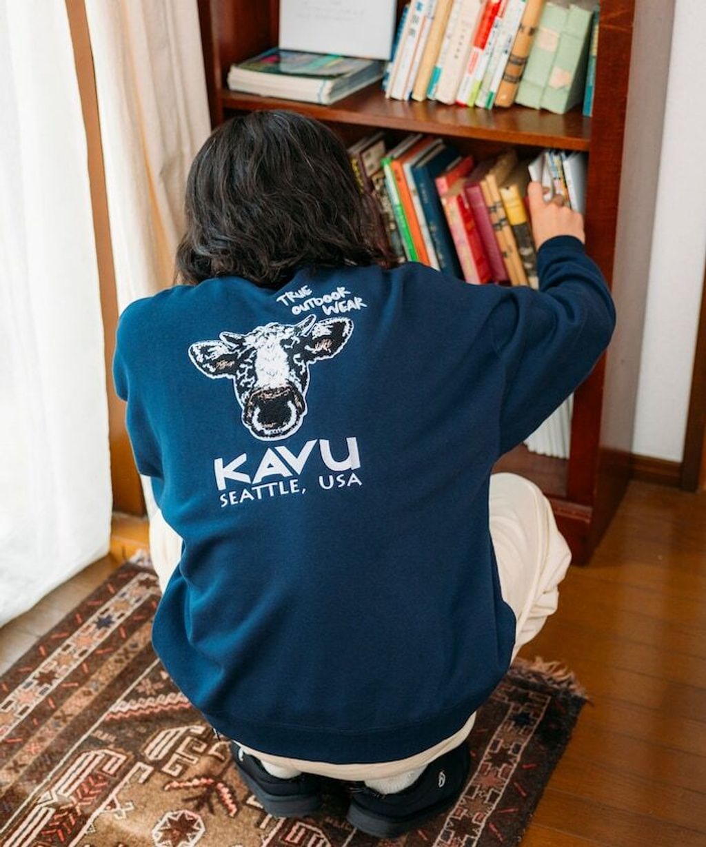 KAVU×FREAKS STORE 全刺繡乳牛大學T_41
