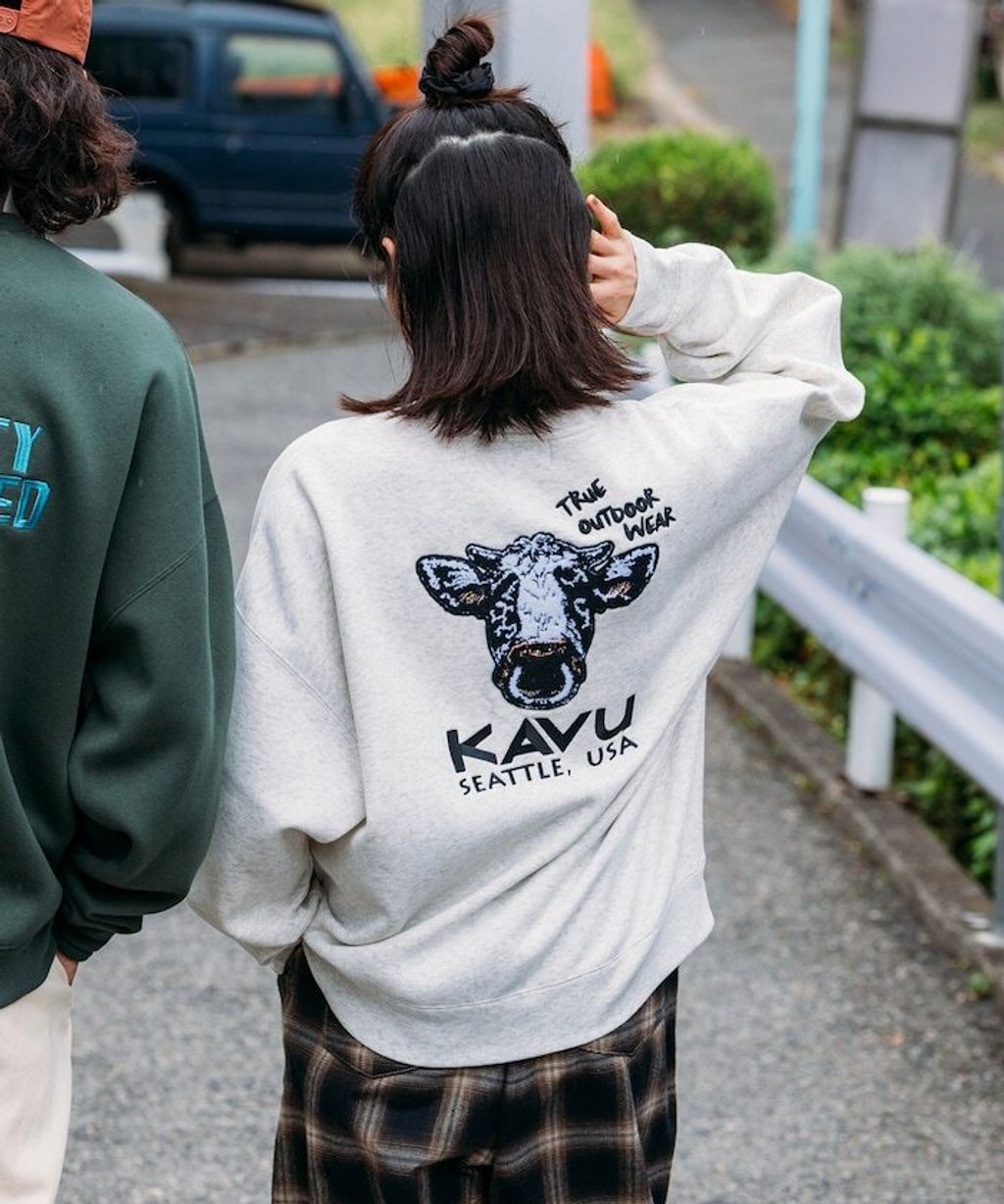 KAVU×FREAKS STORE 全刺繡乳牛大學T_29