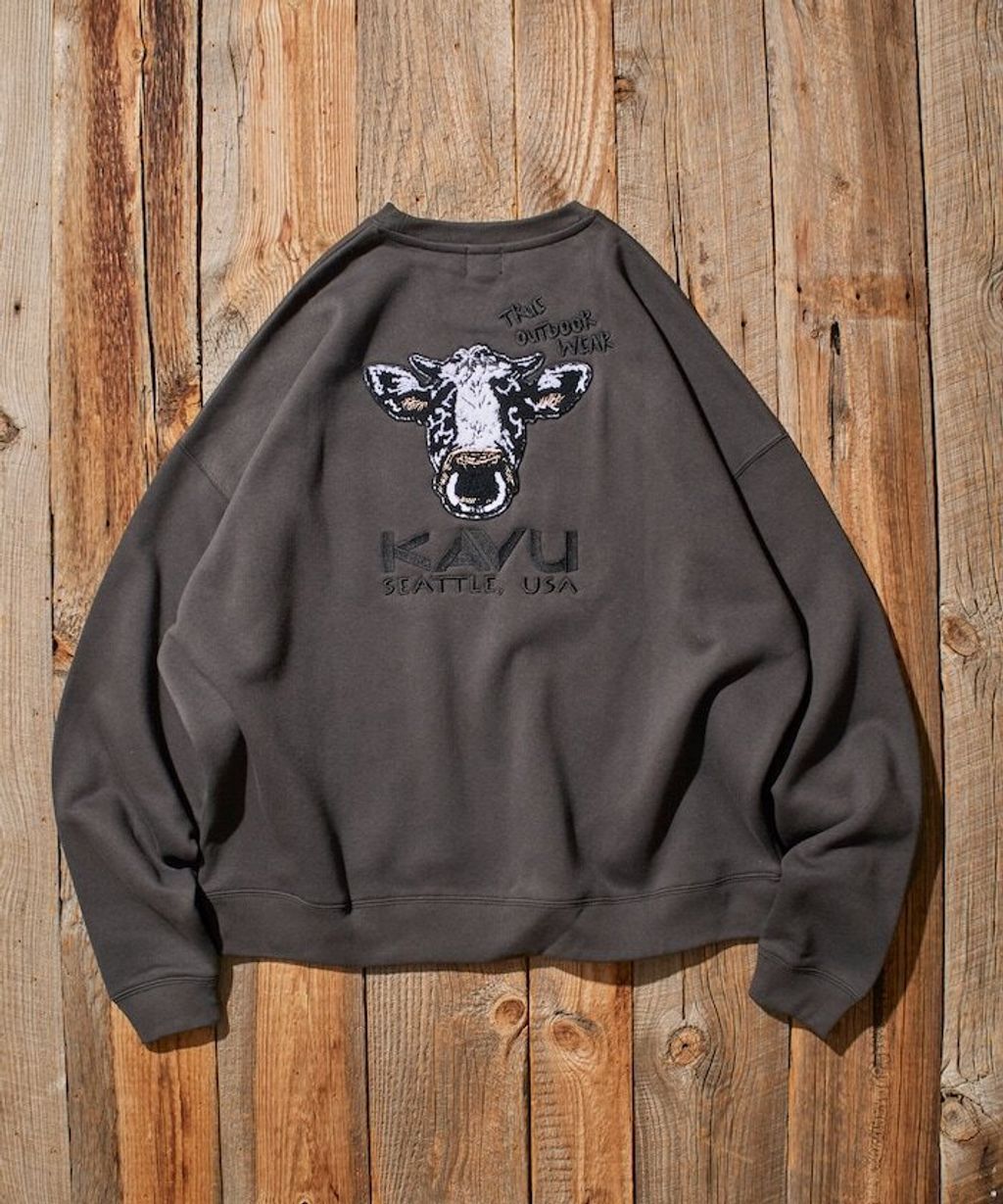 KAVU×FREAKS STORE 全刺繡乳牛大學T_21