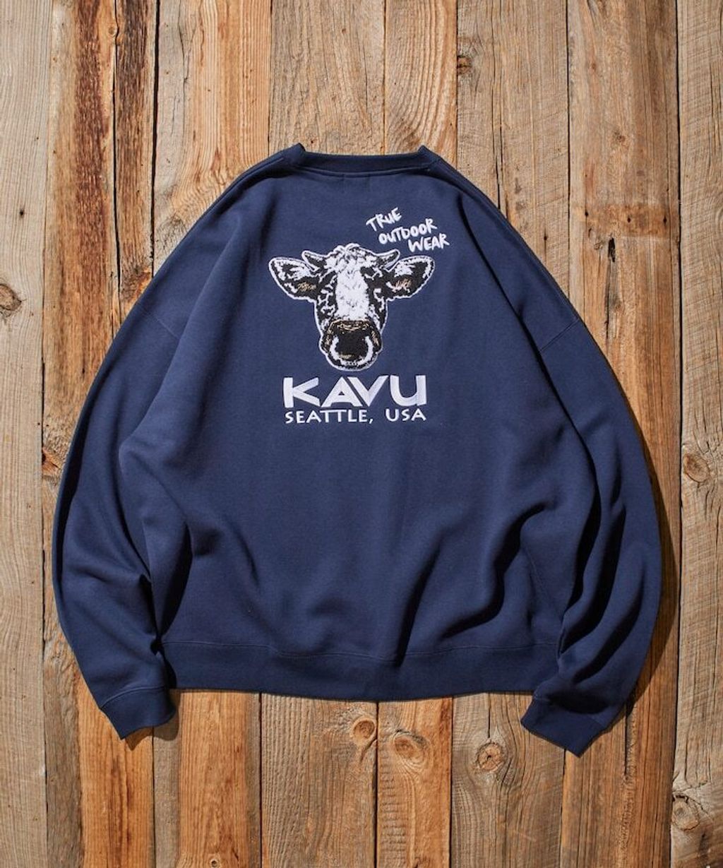 KAVU×FREAKS STORE 全刺繡乳牛大學T_15