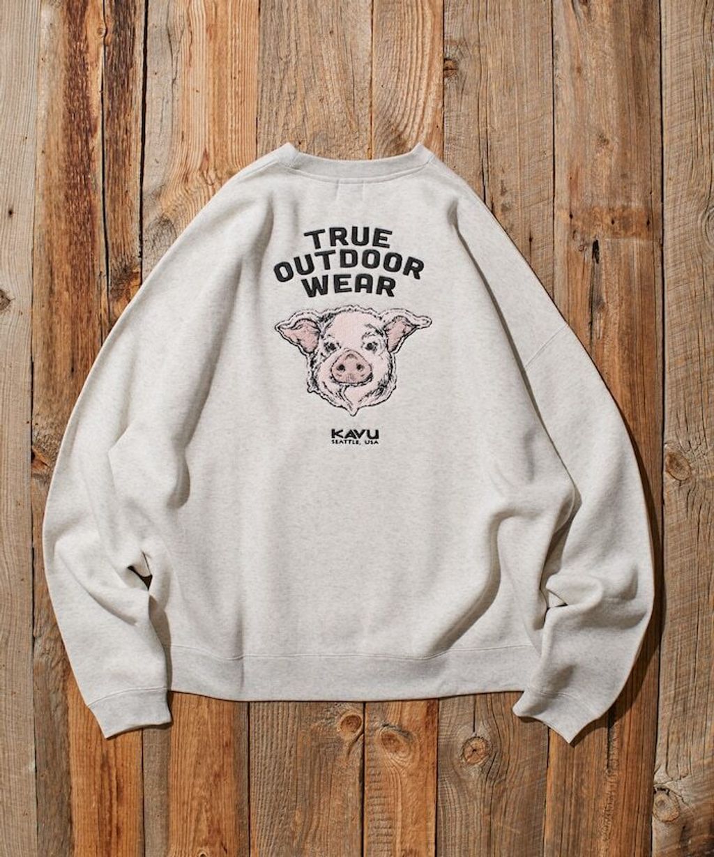 KAVU×FREAKS STORE 全刺繡豬頭大學T_4