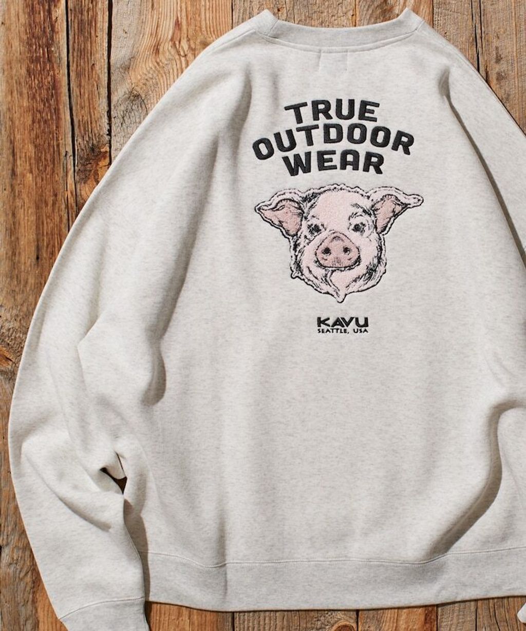 KAVU×FREAKS STORE 全刺繡豬頭大學T_5